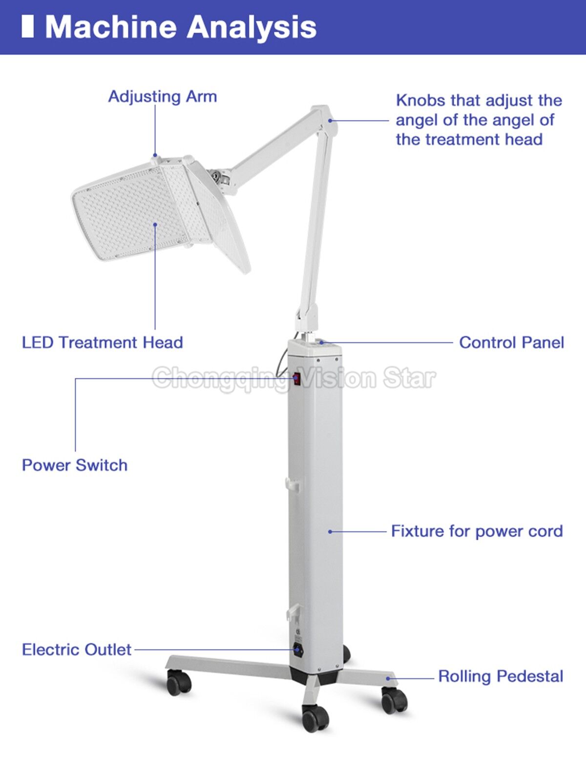 HYB-021 4 Color Bio Light Skin Rejuvenation Machine