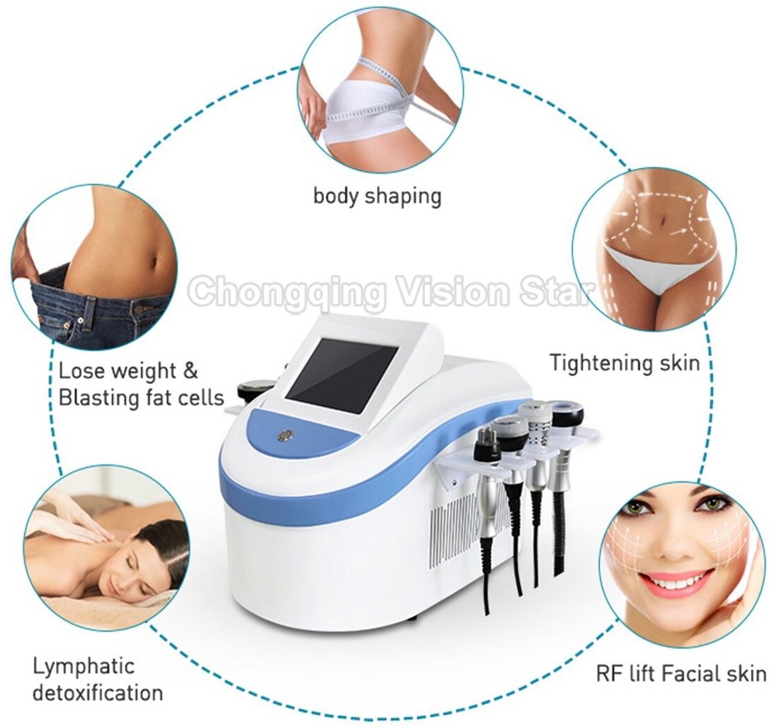 HYB-D80K 7 in 1 Ultrasound Body Slimming Cavitation Machine