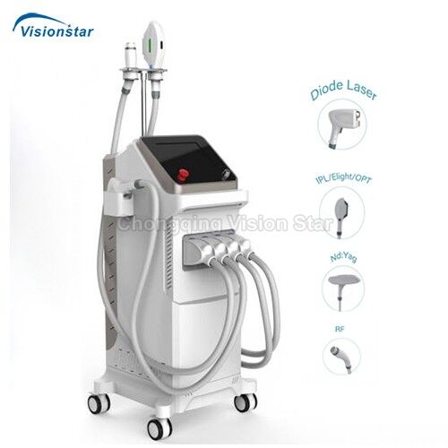 HYB-DPL-4C Diode IPL ND Yag RF 4 in 1 Rejuvenation Pigment Hair Removal Machine